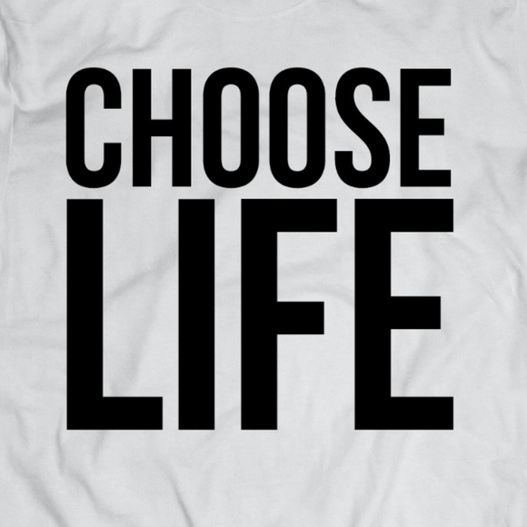 Vintage Style Wham White Choose Life Tee - Picture 2 of 2